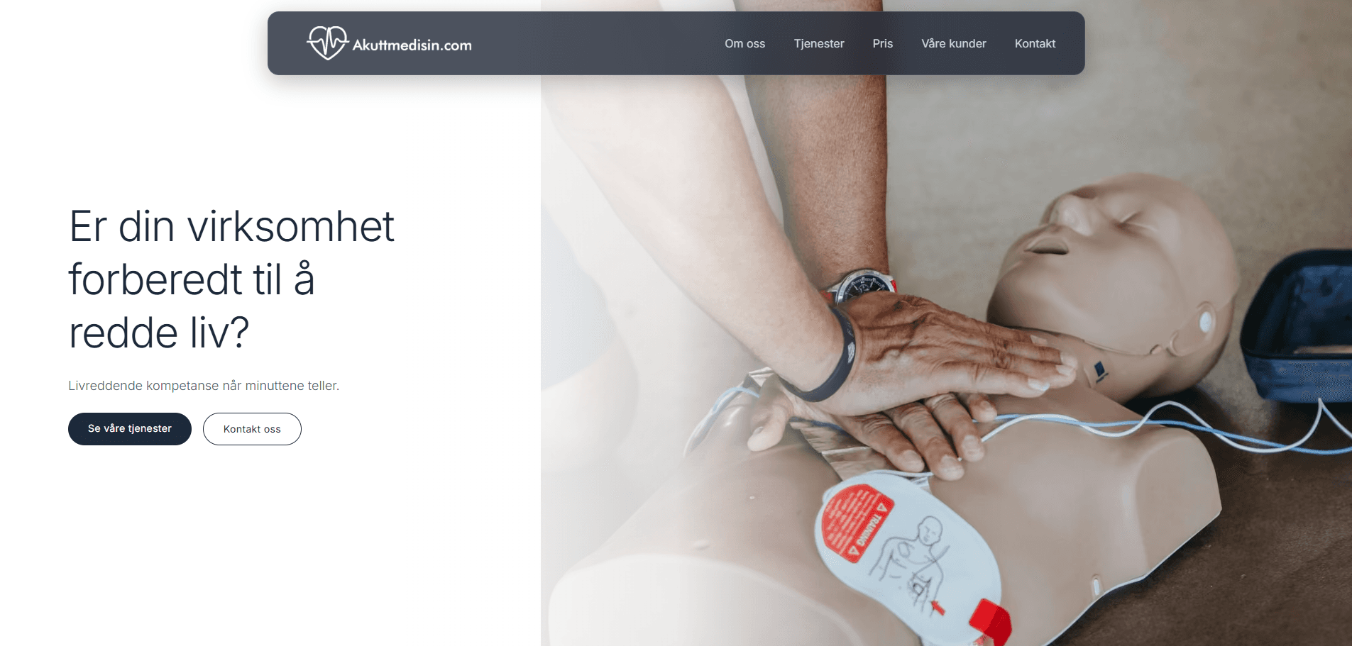 Skjermbilde av Akuttmedisin.com
